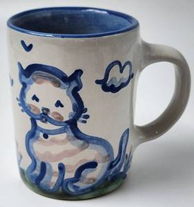 lot 169 image: Pair of Signed M.A. Hadley Mugs and Signed Ornament