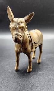 lot 195 image: Antique Cast Iron Donkey Bank