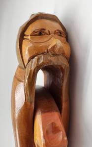 lot 200 image: Pair of Hand-Carved Vintage Folk Art Nutcrackers