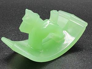 lot 208 image: Vintage Houze Glass Jadite Rocking Horse Paperweight