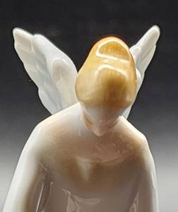 lot 210 image: Rare Herend Hand Painted Guardian Angel Figurine