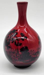 lot 220 image: Vibrant Royal Doulton Flambe Vase