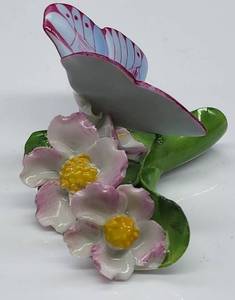 lot 233 image: Hand Painted Herend Butterfly Figurine