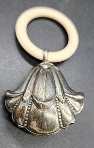lot 254 image: Pair of Vintage Silver-Plated Baby Rattles