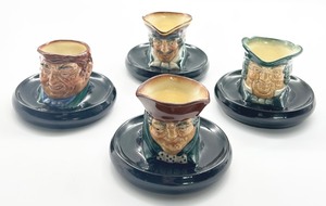lot 82 image: Set of 4 Vintage Royal Doulton Character Ashtrays
