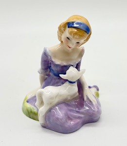 lot 269 image: Royal Doulton Mary Had a Little Lamb HN 2048 Porcelain Figurine