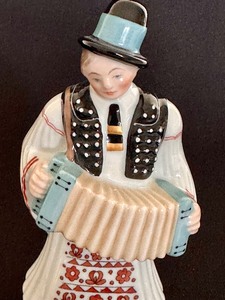 lot 105A image: Vintage Hand Painted Herend Folk Art Costume Figurine