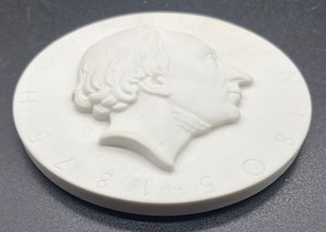 lot 282 image: Vintage Royal Copenhagen Hans Christian Anderson Relief Plaque