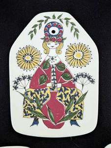 lot 351 image: 5 Figgjo Flint Turi Norwegian Ceramic Wall Plaques