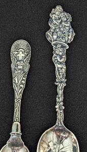 lot 378 image: Assorted Sterling Silver Easter Themed Souvenir Spoons