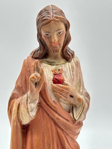 lot 403A image: South Tyrol Art Hand Carved Wooden Jesus Figurine