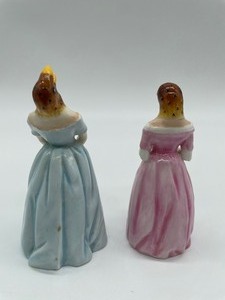 lot 126 image: Two Vintage Royal Worcester Candle Snuffer Figurines