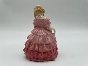 lot 123 image: Royal Doulton Fine Bone China Porcelain Victorian Lady Rose Figurine