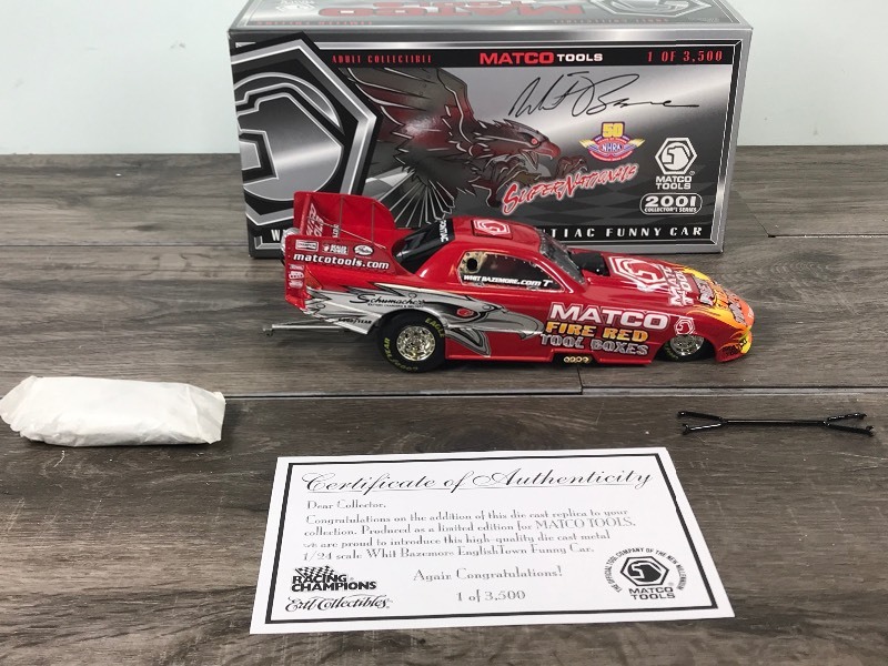 Newest MATCO TOOLS WHIT BAZEMORE 25TH ANNIVERSARY MUPPETS FIREBIRD 2002 FUNNY CAR 1:24