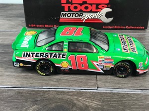 lot 15 image: 1997 Nascar Mac Tools Motor Sports Bobby Labonte #18 Pontiac  Interstate Batteries 124 scale die cast stock car