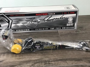 lot 33 image: 2001 NHRA Matco Tools Tony Schumacher  Go Army 124 scale die cast top fuel dragster