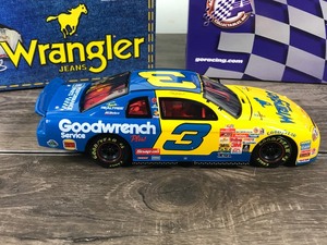 lot 41 image: 1999 Nascar Action Racing Collectibles Dale Earnhardt Monte Carlo #3 GM Goodwrench Service Plus  Wrangler Jeans 124 scale die cast stock car