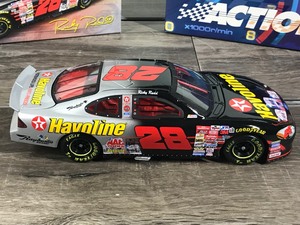 lot 84 image: 2001 Nascar Action Racing Collectibles RCCA Ricky Rudd Ford Taurus #28 Havoline  Bud Shootout 124 scale die cast stock car