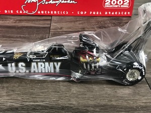 lot 89 image: 2002 NHRA Racing Champions Matco Tools Tony Schumacher  U.S. Army 124 scale die cast top fuel dragster