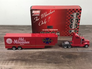 lot 91 image: 1994 Nascar RCCA Tim Richmond  Old Milwaukee 164 scale die cast transporter