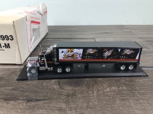 lot 108 image: 1997 Matchbox The North American Brewmasters Collection Miller Genuine Draft Peterbuilt 1100 scale die cast