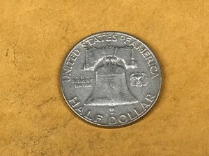 lot 125 image: 1963 Franklin Silver Half Dollar
