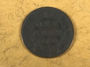 lot 165 image: 1882 Canadian 1 cent coin