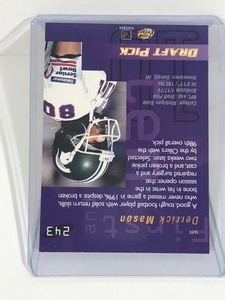 lot 374 image: 1997 Playoff Corporation Derrick Mason First & Ten Football Card #243