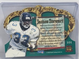 lot 376 image: 1995 Pacific Collection James Stewart Football Card #101