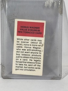 lot 388 image: Honus Wagner Reprint Baseball Card