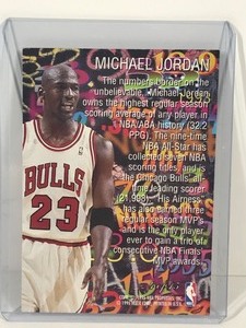 lot 393 image: 1995 Flair Basketball Card Michael Jordan Hot Numbers #4
