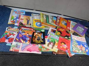 lot 219 image: Box of hard cover and soft cover childrens books
