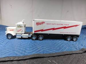 lot 262 image: Metal Milwaukee Tool Corporation semi and trailer