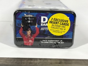 lot 457 image: Dale Earnhardt Jr Attitude Series 72-Card Collector Set Tin 2004 Press Pass
