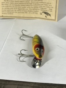 lot 461 image: 1894-1994 Genuine Heddon Centennial Edition Dowagiac Wood River Runt Fishing Lure in Box