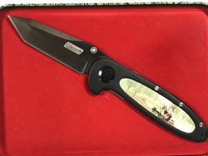 lot 464 image: Coleman Knife Gone Fishing in tin holding Case