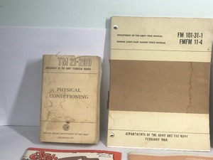 lot 476 image: 18 Military Manuals and 1 Book