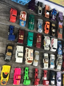 lot 483 image: 59 die cast cars with carry case