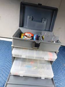 lot 333 image: Plano tackle box with tackle