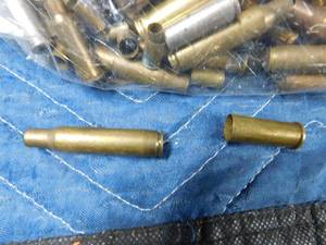 lot 502 image: Misc brass rifle and pistol shell casings
