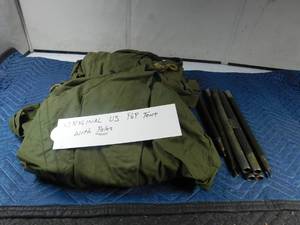 lot 516 image: Military us pop-up tent with poles