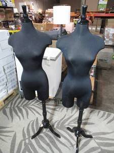 lot 28 image: TWO Half Body Mannequins