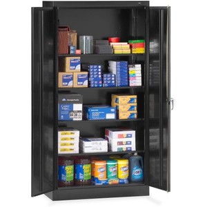 lot 30 image: Tennsco Standard Black Storage Cabinet - 36 X 24 X 72