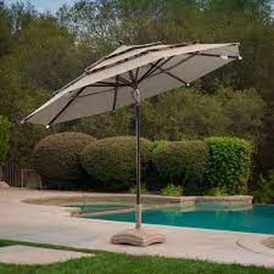 lot 16 image: Proshade 11ft Market Umbrella with Collar Tilt - Spectrum Mushroom (color)