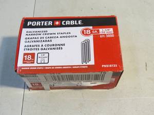 lot 12 image: Porter Cable 1 14 Staples - qty 5000 - Model - PNS18125