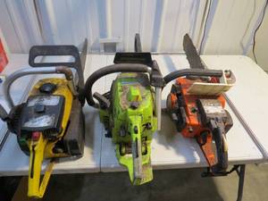 lot 18 image: Mixed lot of Chain Saws - Untested