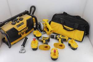 lot 116 image: 18V DeWalt Tools & Batteries