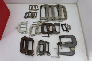 lot 52 image: Nice Lot of C-Clamps