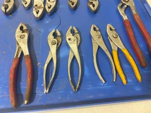 Twelve Various Sized Pliers
