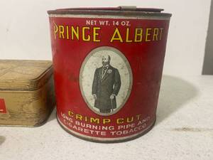 Vintage Tobacco Containers  Kool, Doral Tobaccoville, Prince Albert Cigarette Tobacco